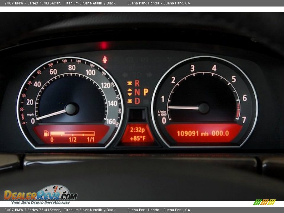 2007 BMW 7 Series 750Li Sedan Titanium Silver Metallic / Black Photo #27