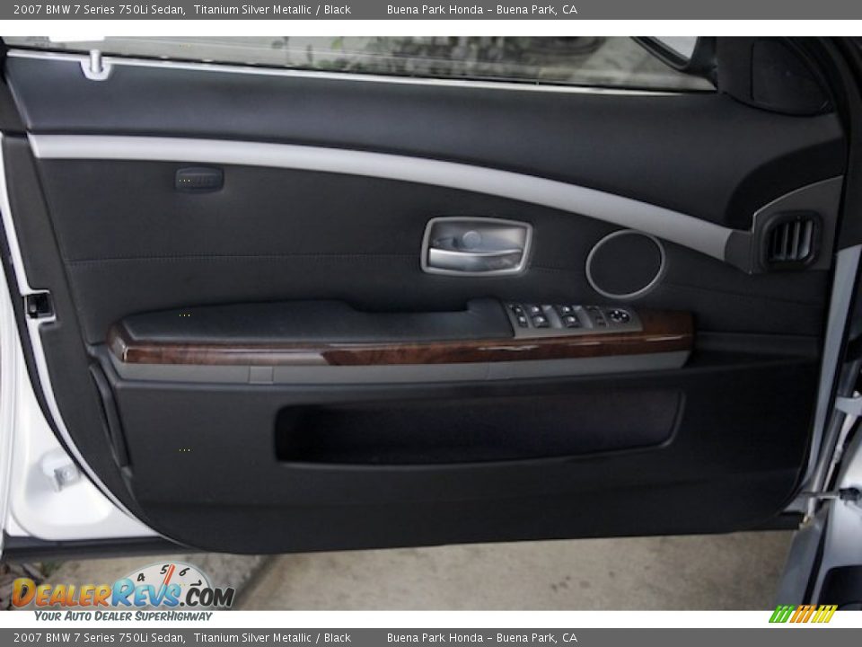 2007 BMW 7 Series 750Li Sedan Titanium Silver Metallic / Black Photo #28
