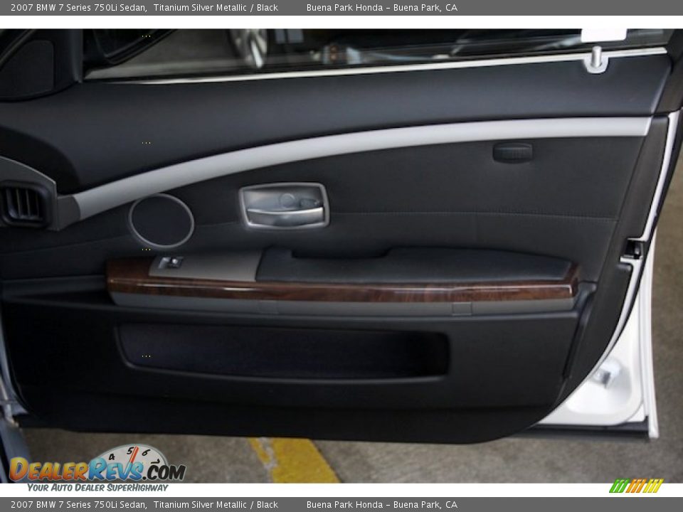 2007 BMW 7 Series 750Li Sedan Titanium Silver Metallic / Black Photo #31