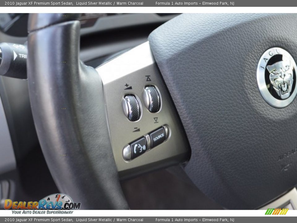 2010 Jaguar XF Premium Sport Sedan Liquid Silver Metallic / Warm Charcoal Photo #23