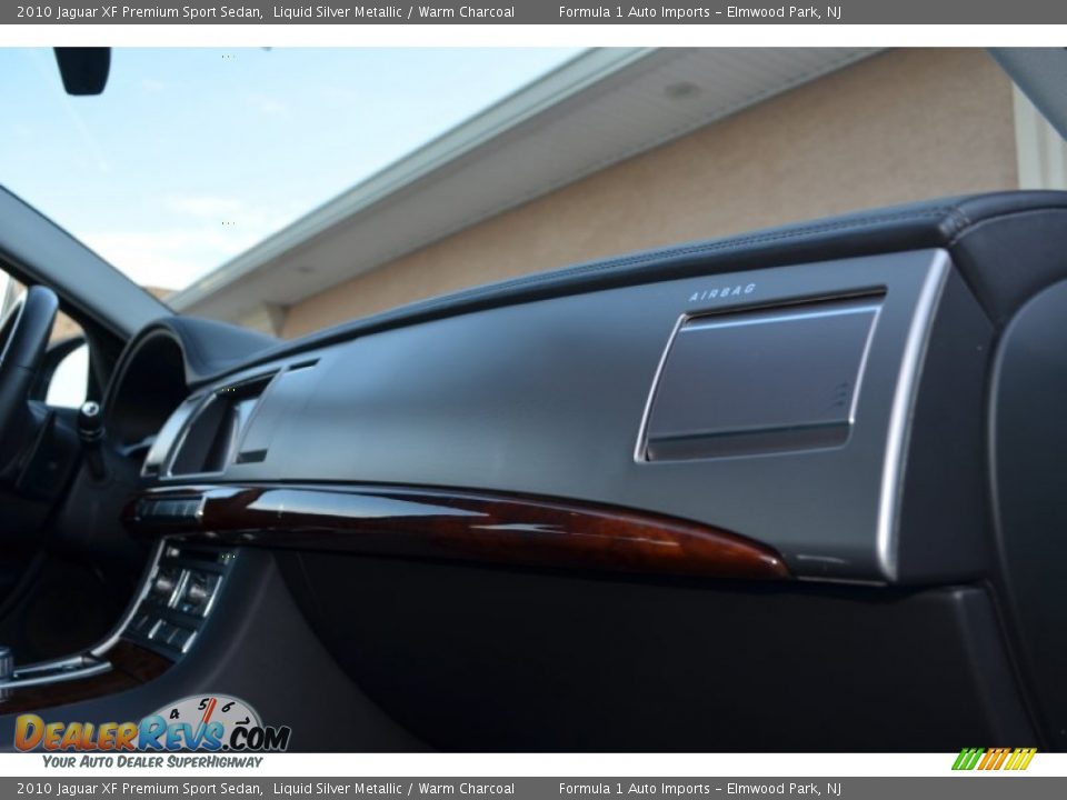 2010 Jaguar XF Premium Sport Sedan Liquid Silver Metallic / Warm Charcoal Photo #33