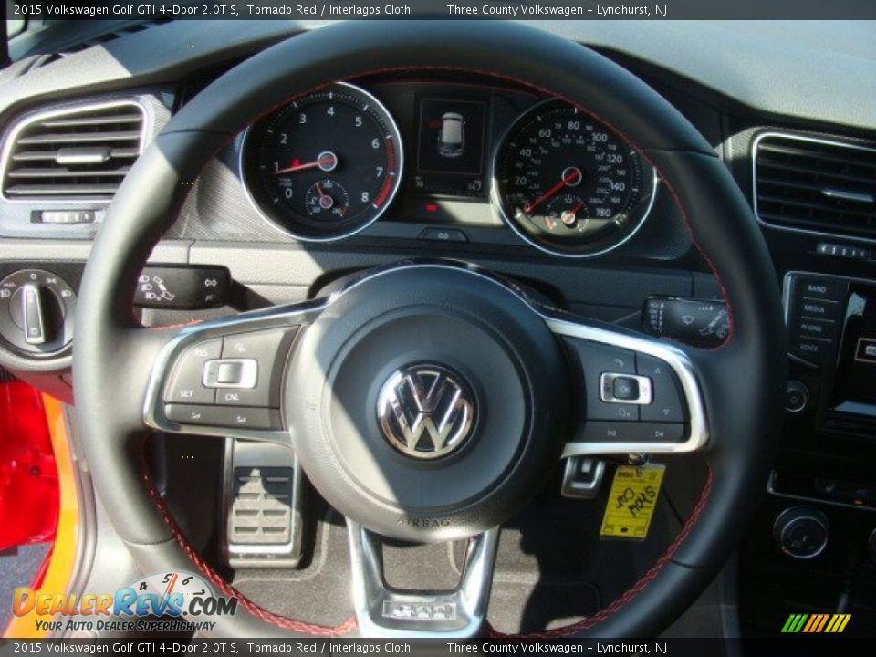 2015 Volkswagen Golf GTI 4-Door 2.0T S Tornado Red / Interlagos Cloth Photo #10