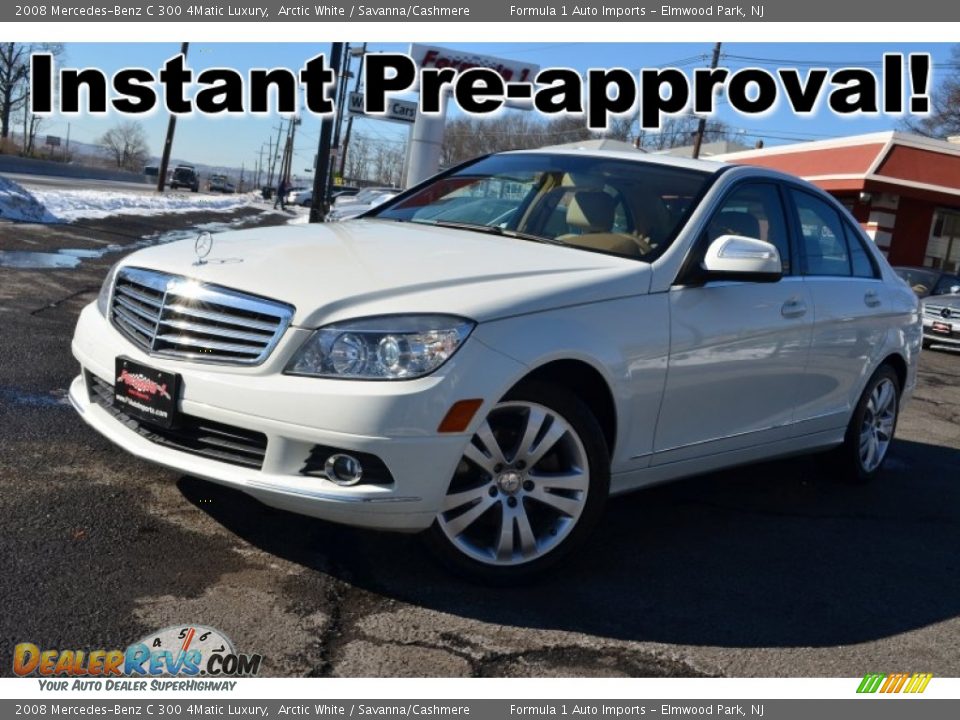 2008 Mercedes-Benz C 300 4Matic Luxury Arctic White / Savanna/Cashmere Photo #1
