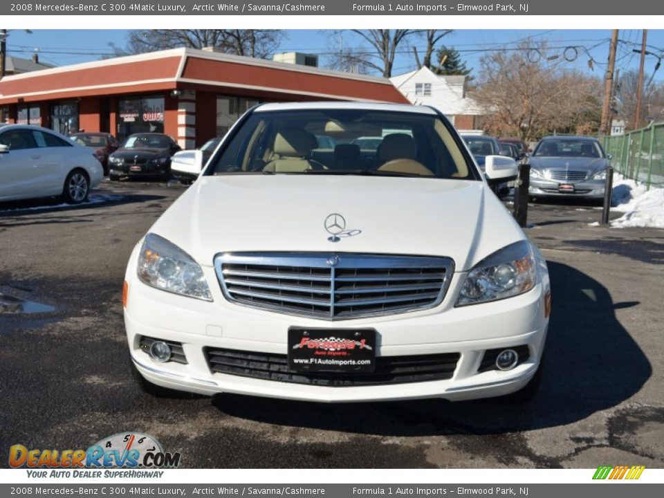 2008 Mercedes-Benz C 300 4Matic Luxury Arctic White / Savanna/Cashmere Photo #2