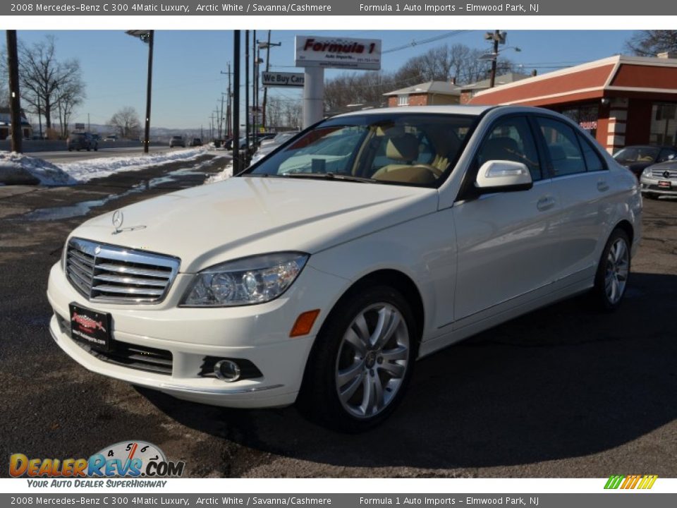2008 Mercedes-Benz C 300 4Matic Luxury Arctic White / Savanna/Cashmere Photo #3
