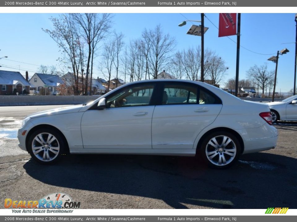 2008 Mercedes-Benz C 300 4Matic Luxury Arctic White / Savanna/Cashmere Photo #4