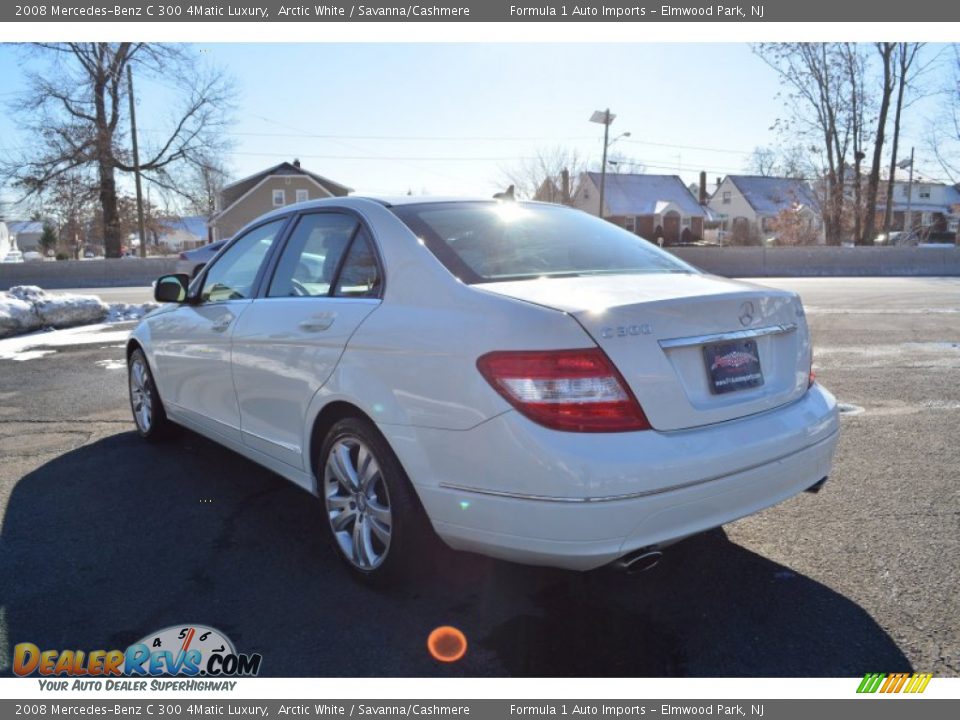 2008 Mercedes-Benz C 300 4Matic Luxury Arctic White / Savanna/Cashmere Photo #5