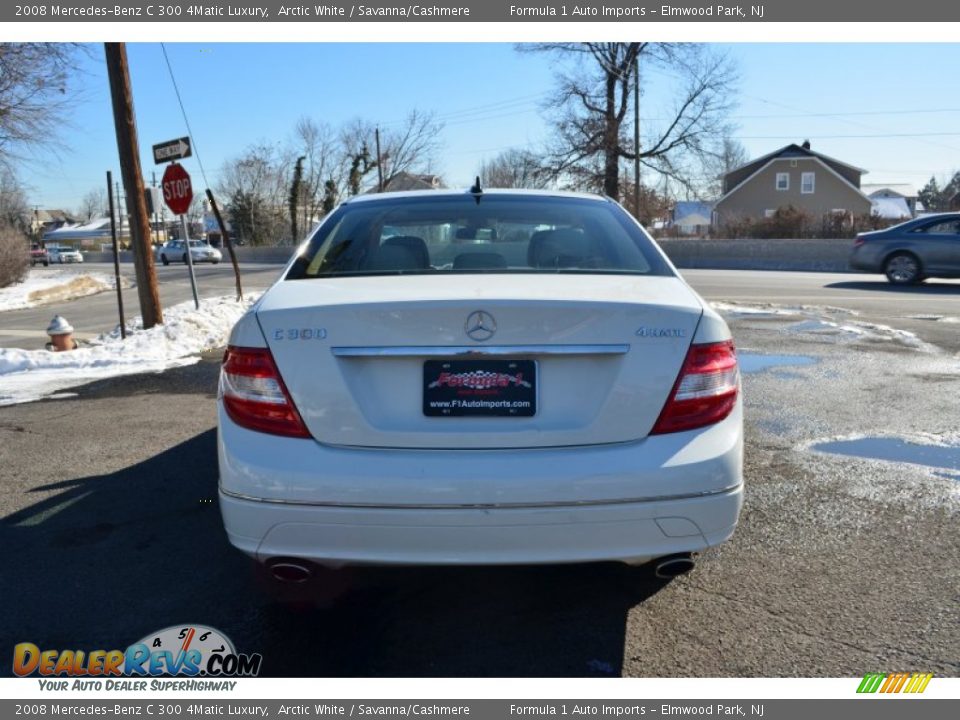 2008 Mercedes-Benz C 300 4Matic Luxury Arctic White / Savanna/Cashmere Photo #6