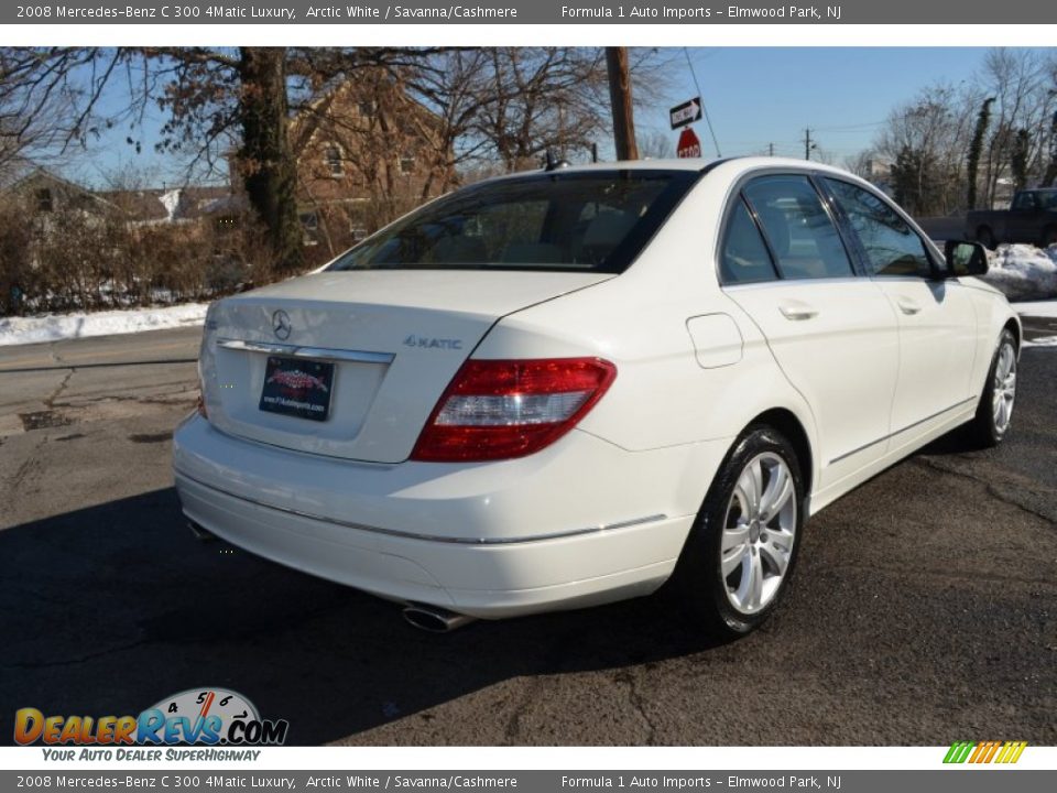 2008 Mercedes-Benz C 300 4Matic Luxury Arctic White / Savanna/Cashmere Photo #7