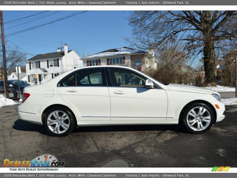 2008 Mercedes-Benz C 300 4Matic Luxury Arctic White / Savanna/Cashmere Photo #8