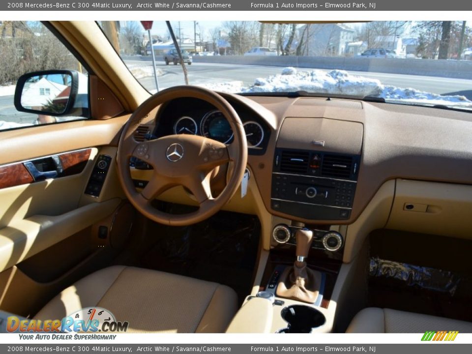 2008 Mercedes-Benz C 300 4Matic Luxury Arctic White / Savanna/Cashmere Photo #10