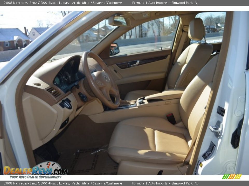 2008 Mercedes-Benz C 300 4Matic Luxury Arctic White / Savanna/Cashmere Photo #11