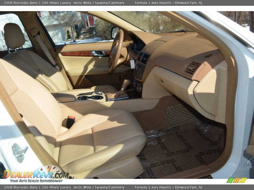 2008 Mercedes-Benz C 300 4Matic Luxury Arctic White / Savanna/Cashmere Photo #14