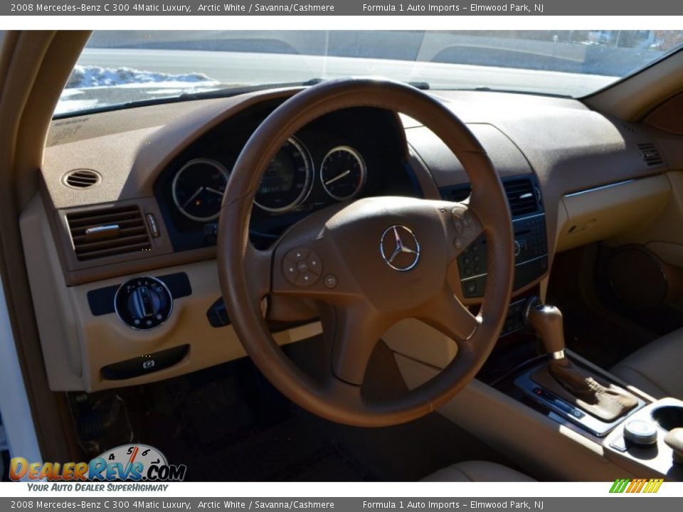 2008 Mercedes-Benz C 300 4Matic Luxury Arctic White / Savanna/Cashmere Photo #15