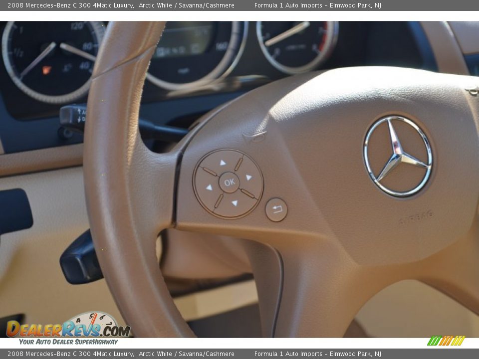 2008 Mercedes-Benz C 300 4Matic Luxury Arctic White / Savanna/Cashmere Photo #16