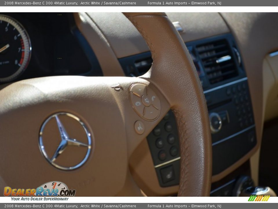 2008 Mercedes-Benz C 300 4Matic Luxury Arctic White / Savanna/Cashmere Photo #17