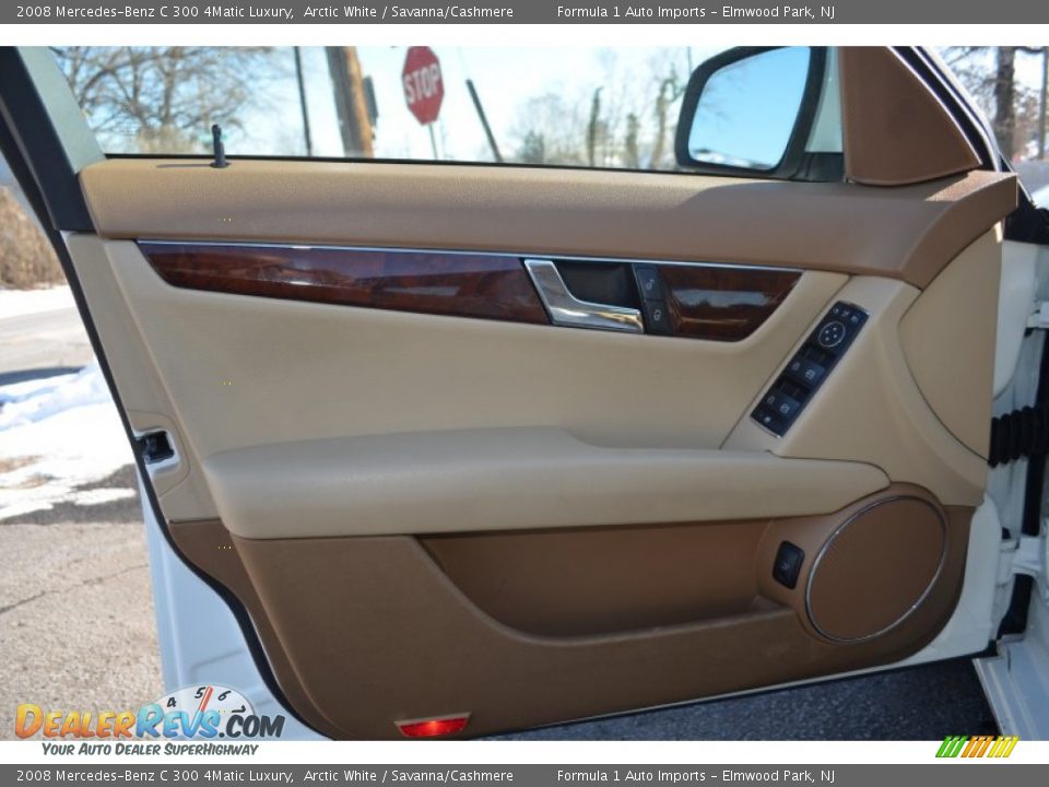 2008 Mercedes-Benz C 300 4Matic Luxury Arctic White / Savanna/Cashmere Photo #22