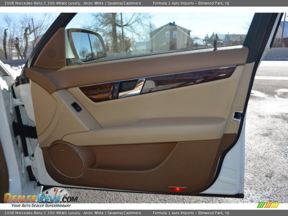 2008 Mercedes-Benz C 300 4Matic Luxury Arctic White / Savanna/Cashmere Photo #25