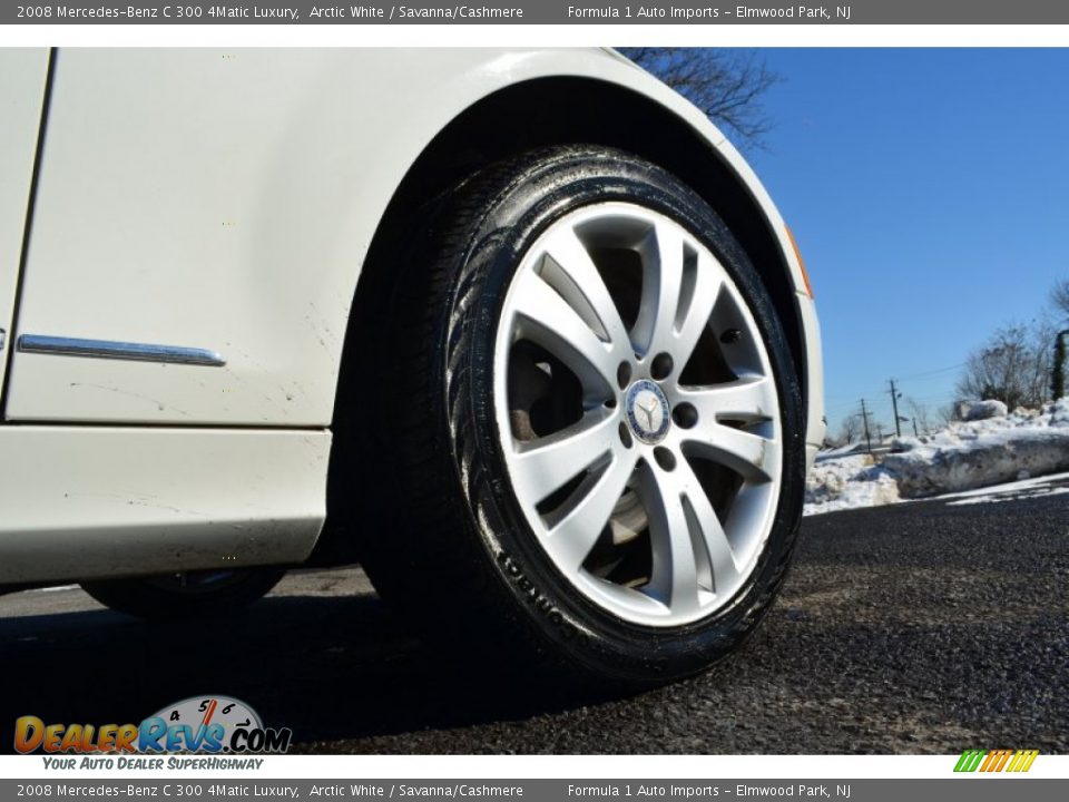 2008 Mercedes-Benz C 300 4Matic Luxury Arctic White / Savanna/Cashmere Photo #27