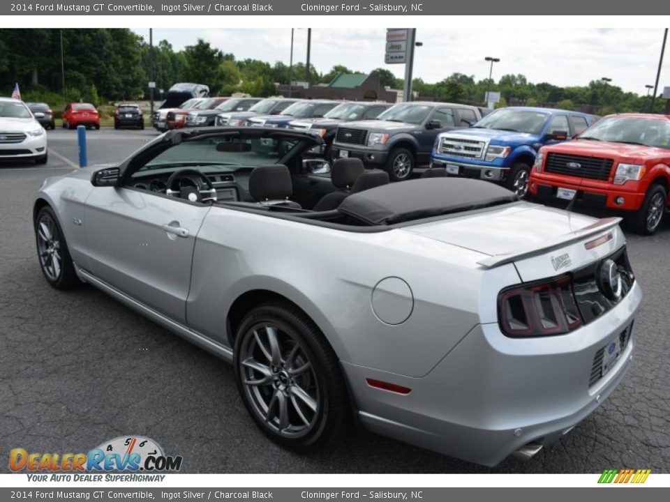 2014 Ford Mustang GT Convertible Ingot Silver / Charcoal Black Photo #7