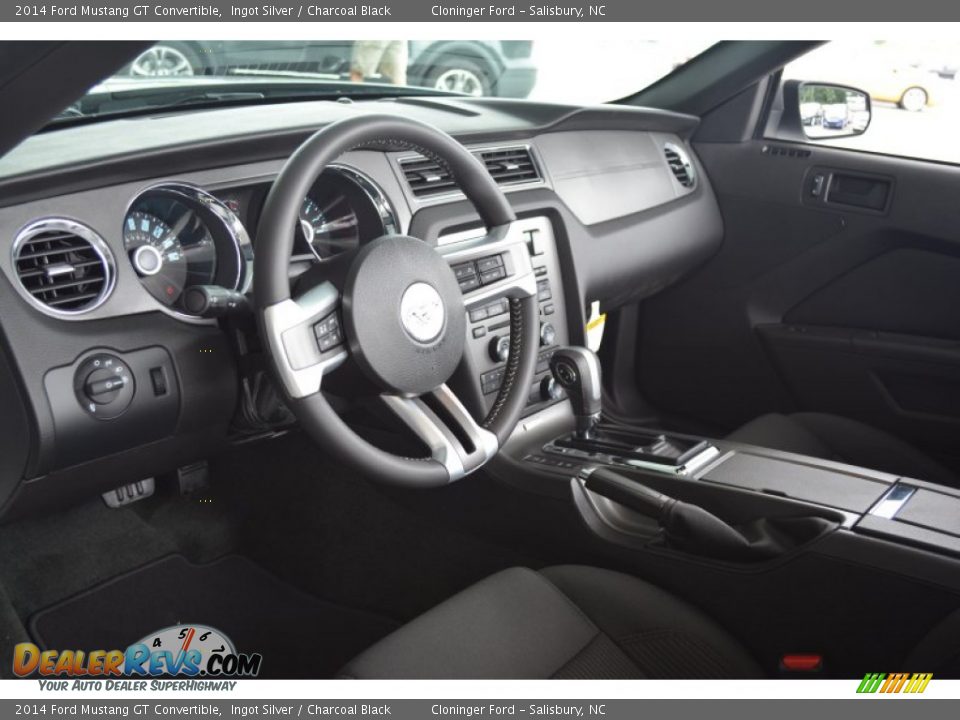 2014 Ford Mustang GT Convertible Ingot Silver / Charcoal Black Photo #10