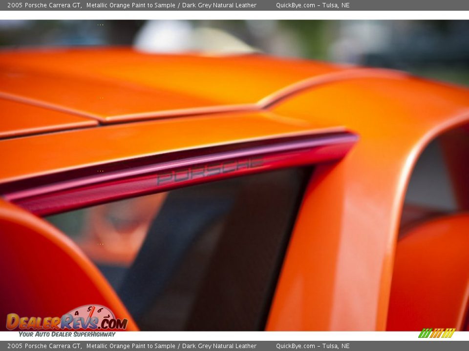 2005 Porsche Carrera GT Metallic Orange Paint to Sample / Dark Grey Natural Leather Photo #6