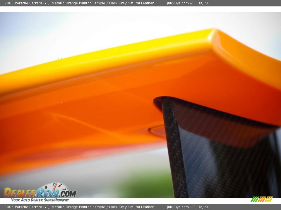 2005 Porsche Carrera GT Metallic Orange Paint to Sample / Dark Grey Natural Leather Photo #8
