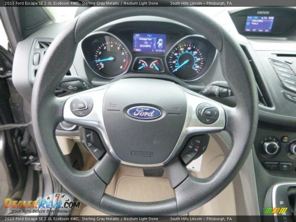 2013 Ford Escape SE 2.0L EcoBoost 4WD Sterling Gray Metallic / Medium Light Stone Photo #21