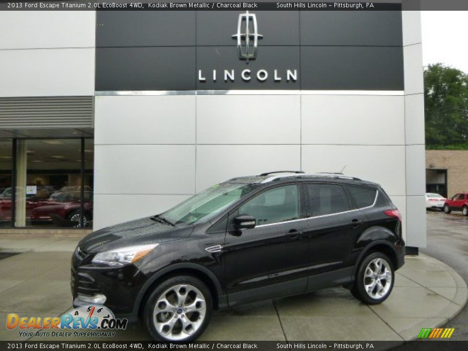 2013 Ford Escape Titanium 2.0L EcoBoost 4WD Kodiak Brown Metallic / Charcoal Black Photo #1