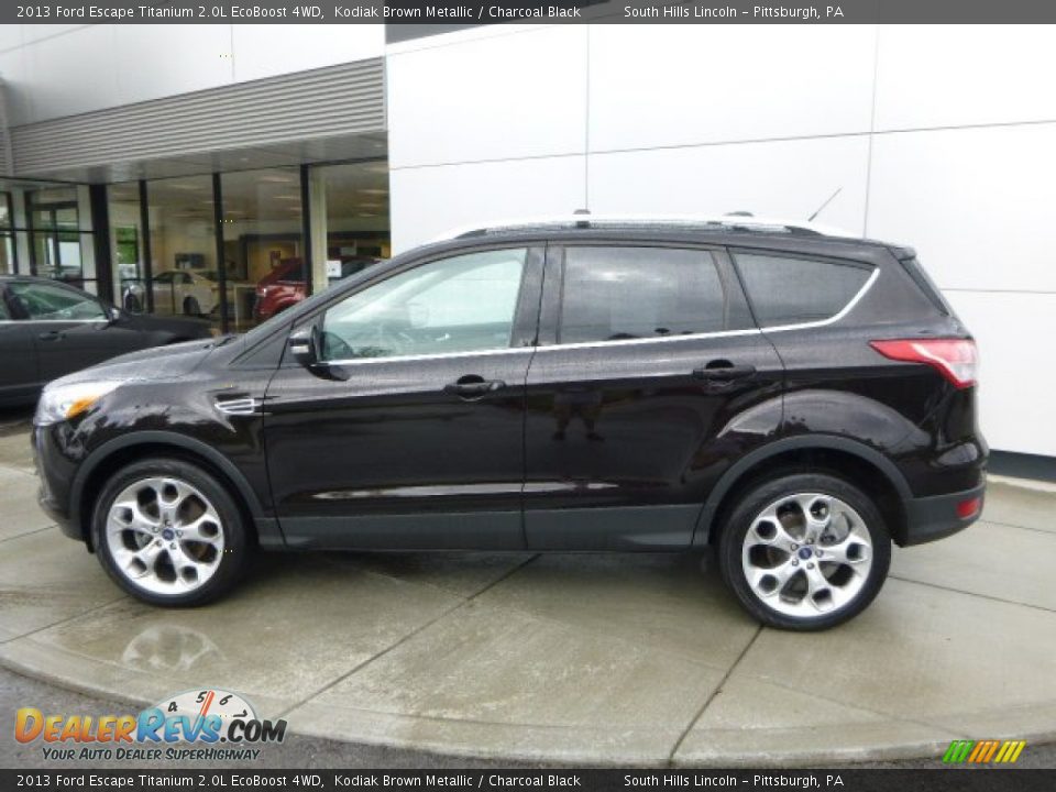2013 Ford Escape Titanium 2.0L EcoBoost 4WD Kodiak Brown Metallic / Charcoal Black Photo #2