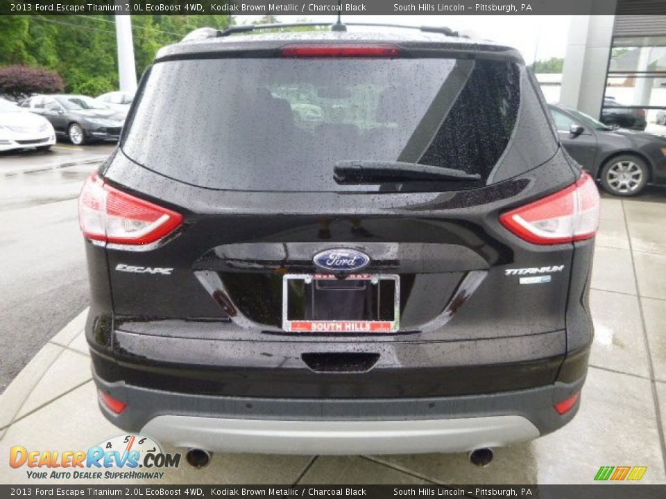 2013 Ford Escape Titanium 2.0L EcoBoost 4WD Kodiak Brown Metallic / Charcoal Black Photo #4