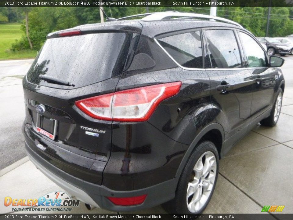 2013 Ford Escape Titanium 2.0L EcoBoost 4WD Kodiak Brown Metallic / Charcoal Black Photo #5