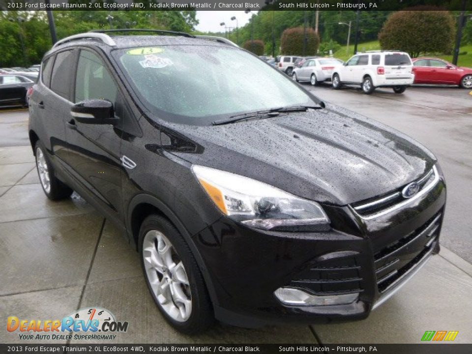 2013 Ford Escape Titanium 2.0L EcoBoost 4WD Kodiak Brown Metallic / Charcoal Black Photo #7