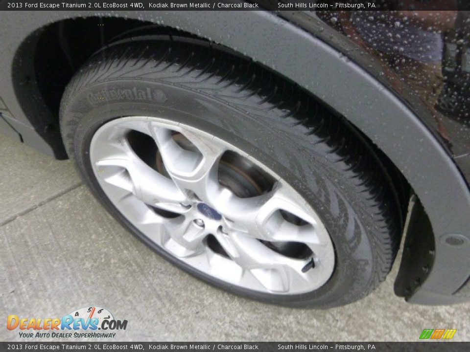2013 Ford Escape Titanium 2.0L EcoBoost 4WD Kodiak Brown Metallic / Charcoal Black Photo #9