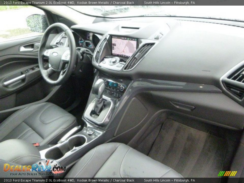 2013 Ford Escape Titanium 2.0L EcoBoost 4WD Kodiak Brown Metallic / Charcoal Black Photo #11