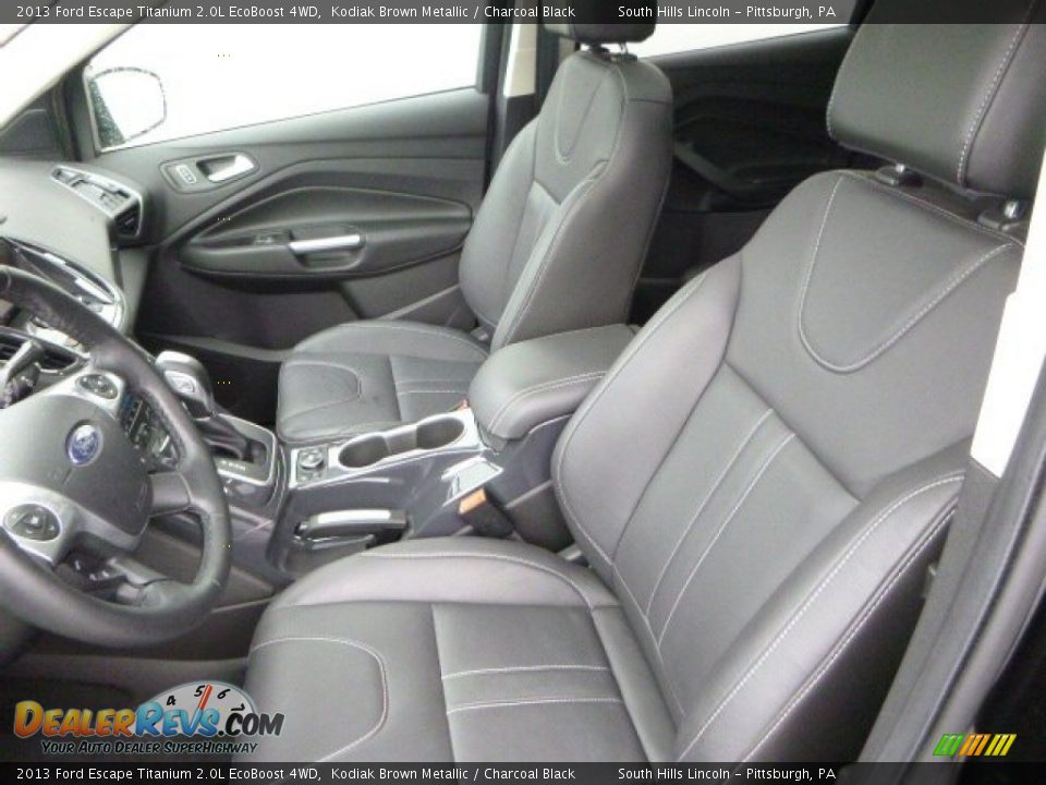 2013 Ford Escape Titanium 2.0L EcoBoost 4WD Kodiak Brown Metallic / Charcoal Black Photo #14