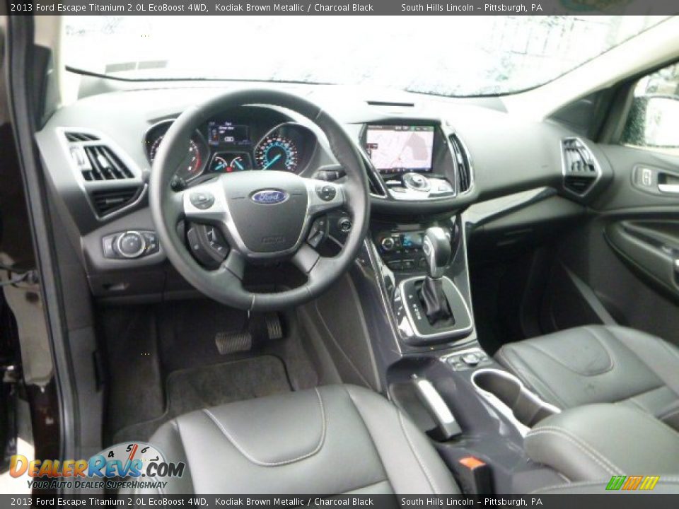 2013 Ford Escape Titanium 2.0L EcoBoost 4WD Kodiak Brown Metallic / Charcoal Black Photo #16