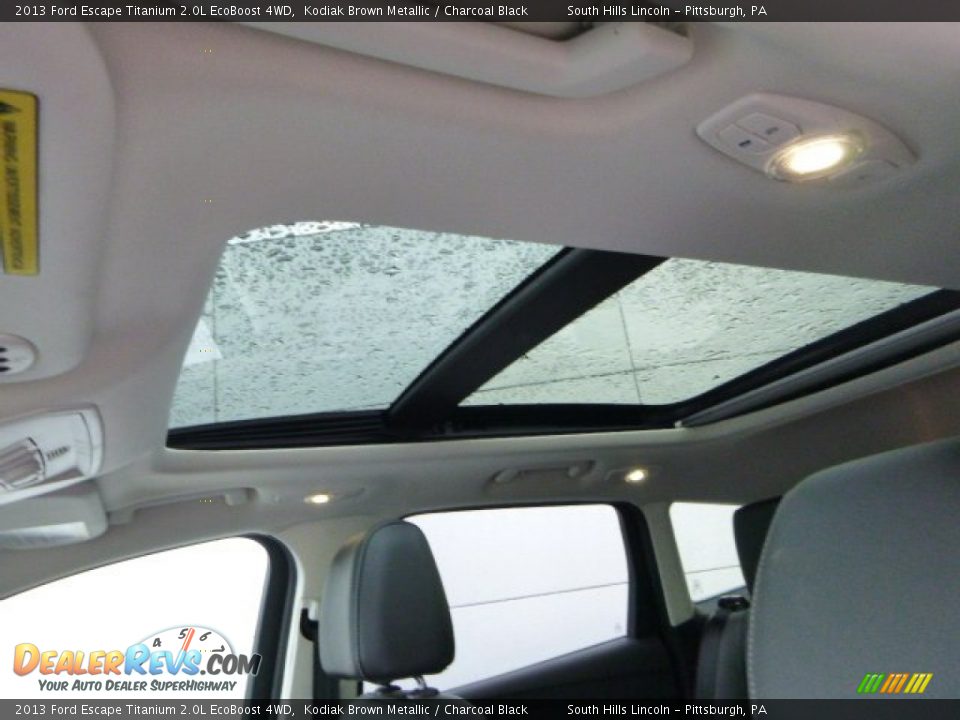 2013 Ford Escape Titanium 2.0L EcoBoost 4WD Kodiak Brown Metallic / Charcoal Black Photo #18