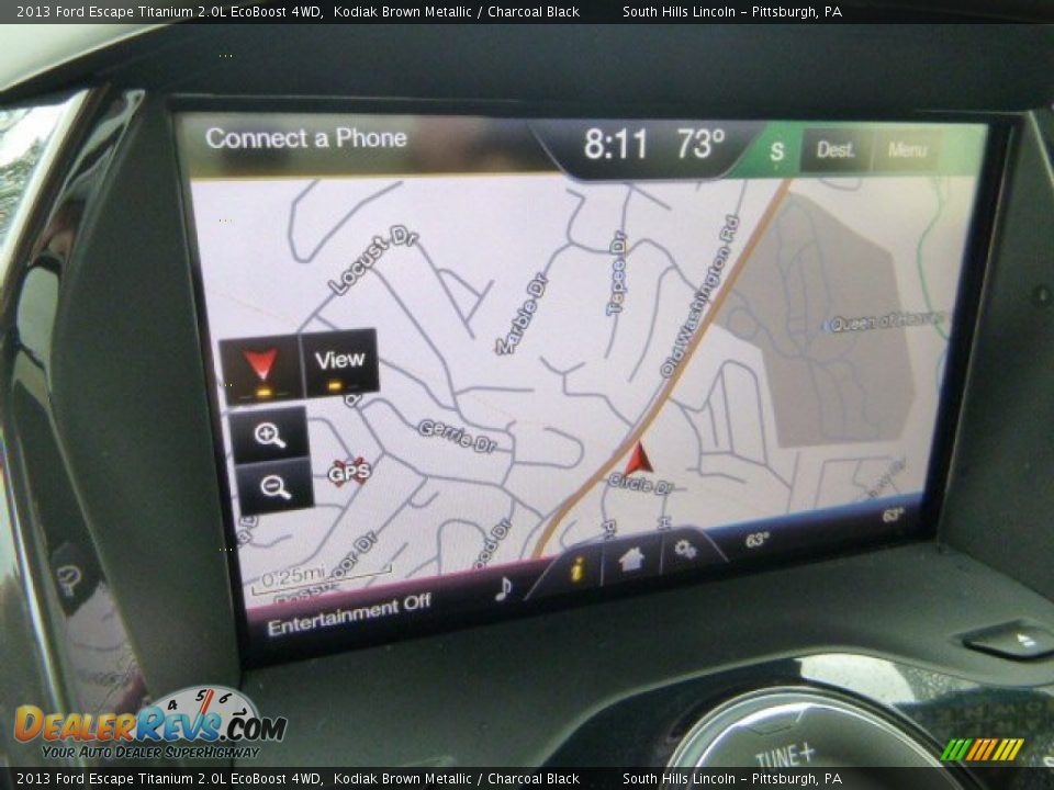 2013 Ford Escape Titanium 2.0L EcoBoost 4WD Kodiak Brown Metallic / Charcoal Black Photo #21