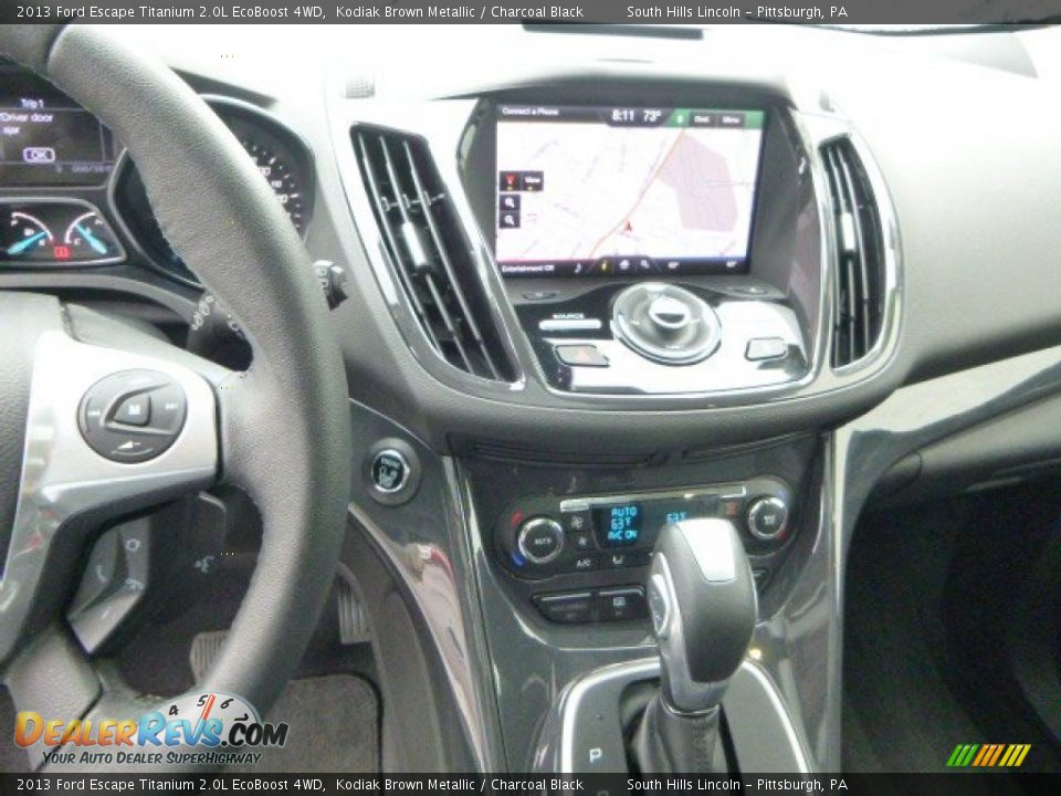 2013 Ford Escape Titanium 2.0L EcoBoost 4WD Kodiak Brown Metallic / Charcoal Black Photo #22