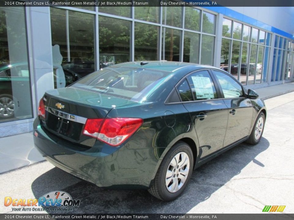 2014 Chevrolet Cruze LS Rainforest Green Metallic / Jet Black/Medium Titanium Photo #4