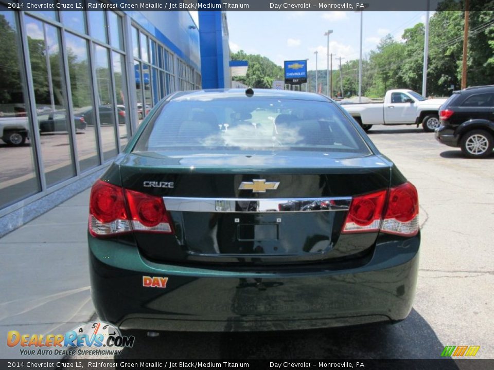 2014 Chevrolet Cruze LS Rainforest Green Metallic / Jet Black/Medium Titanium Photo #5