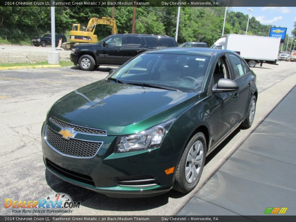 2014 Chevrolet Cruze LS Rainforest Green Metallic / Jet Black/Medium Titanium Photo #7
