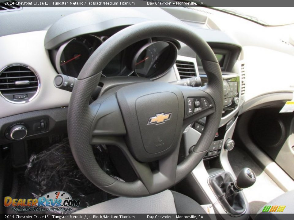 2014 Chevrolet Cruze LS Tungsten Metallic / Jet Black/Medium Titanium Photo #13