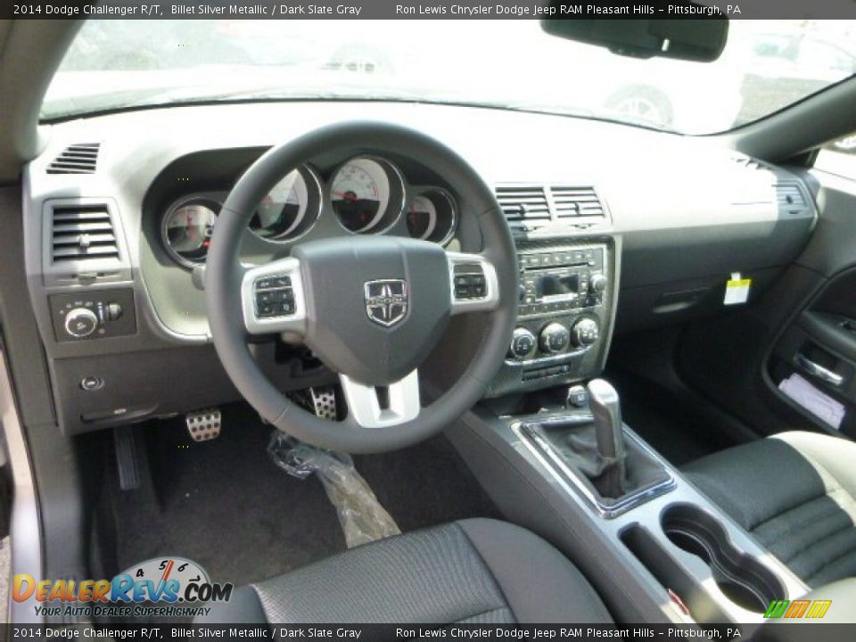 2014 Dodge Challenger R/T Billet Silver Metallic / Dark Slate Gray Photo #16