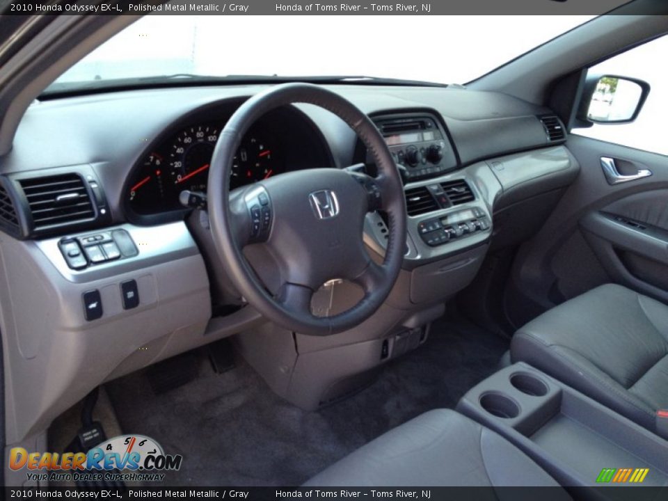 2010 Honda Odyssey EX-L Polished Metal Metallic / Gray Photo #15