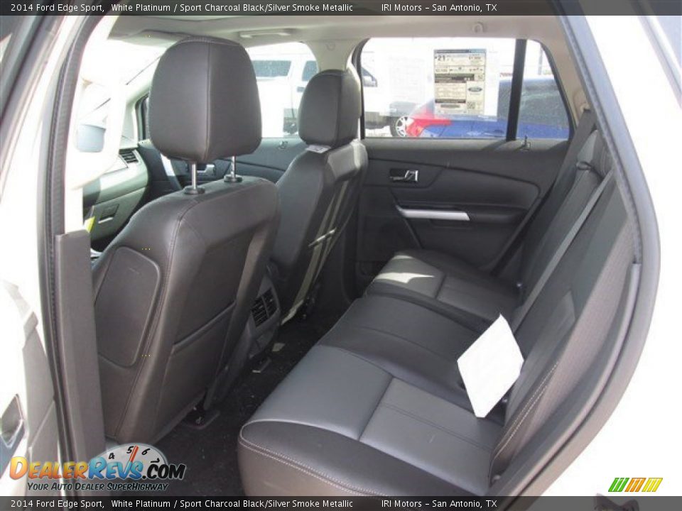 2014 Ford Edge Sport White Platinum / Sport Charcoal Black/Silver Smoke Metallic Photo #7