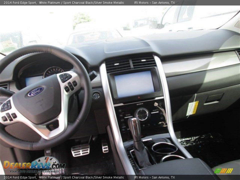 2014 Ford Edge Sport White Platinum / Sport Charcoal Black/Silver Smoke Metallic Photo #9