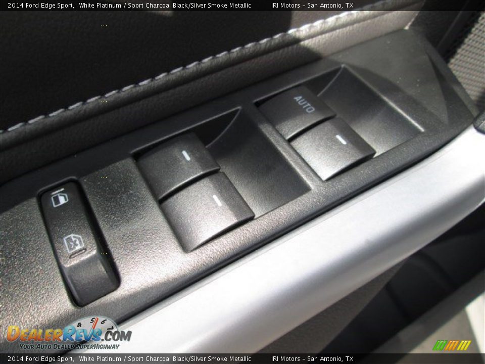 2014 Ford Edge Sport White Platinum / Sport Charcoal Black/Silver Smoke Metallic Photo #10