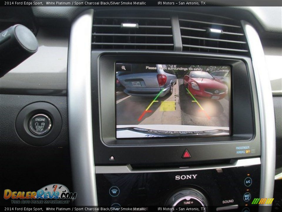 2014 Ford Edge Sport White Platinum / Sport Charcoal Black/Silver Smoke Metallic Photo #12